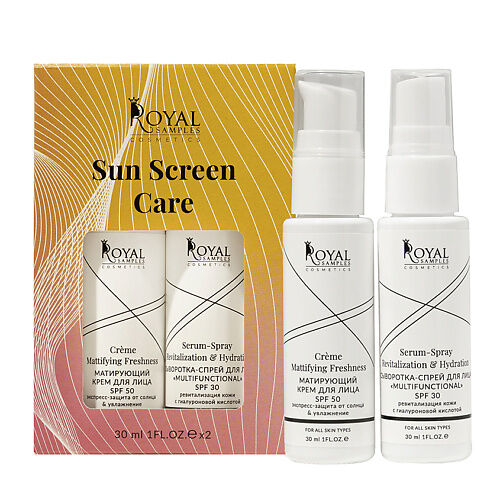 ROYAL SAMPLES Косметический набор Sun Screen Care, сыворотка spf 30, матиру MPL317054 фото 1