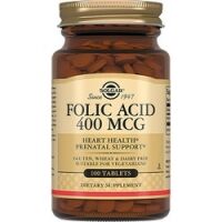 Solgar Folic Acid 400 MCG - Фолиевая кислота в таблетках, 10 шт 203841 фото 1