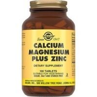 Solgar Calcium Magnesium Plus Zing - Кальций, магний, цинк в таблетках, 100
