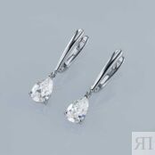 Серьги из белого золота э4712сг12231177_white ЭПЛ Даймонд э4712сг12231177_w 8700000521810 фото 4