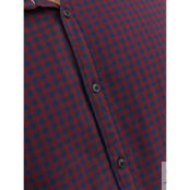 Рубашка Слим в клетку Gingham Twill XS синий фото 4