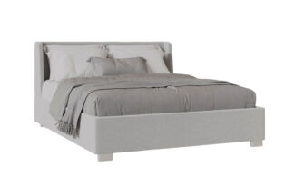 Кровать Аура 160 х 200 см, Светло-серый