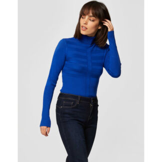 Пуловер-водолазка голубой MORGAN
