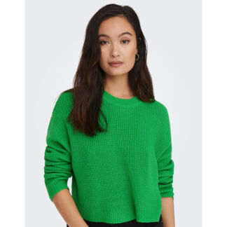 Пуловер Укороченный из тонкого трикотажа S зеленый