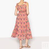 Платье Длинное с принтом MIA LONG DRESS 46 розовый фото 3