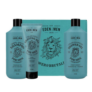 EDEN Подарочный набор For men шампунь+гель для душа+гель для бритья прозрач