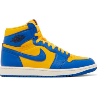 Кроссовки Air Jordan 1 Retro High OG 'Reverse Laney', желтый/синий