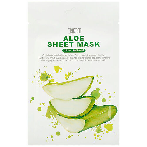 TENZERO Маска для лица для лица тканевая с экстрактом алоэ Aloe Sheet Mask TNZ000266 фото 1