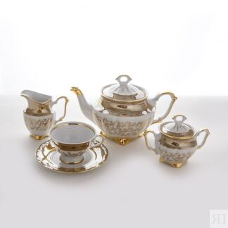 Сервизы Bavarian Porcelain Сервиз чайный "Лист бежевый" на 6перс.15пр.