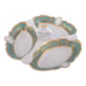 Сервировка стола Bavarian Porcelain Менажница трёхсекционная 23см."Декор 27 64697 фото 2