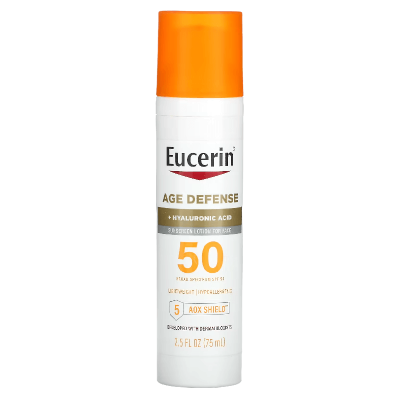 Легкий солнцезащитный лосьон Eucerin Age Defense SPF 50, 75 мл 113260 фото 1