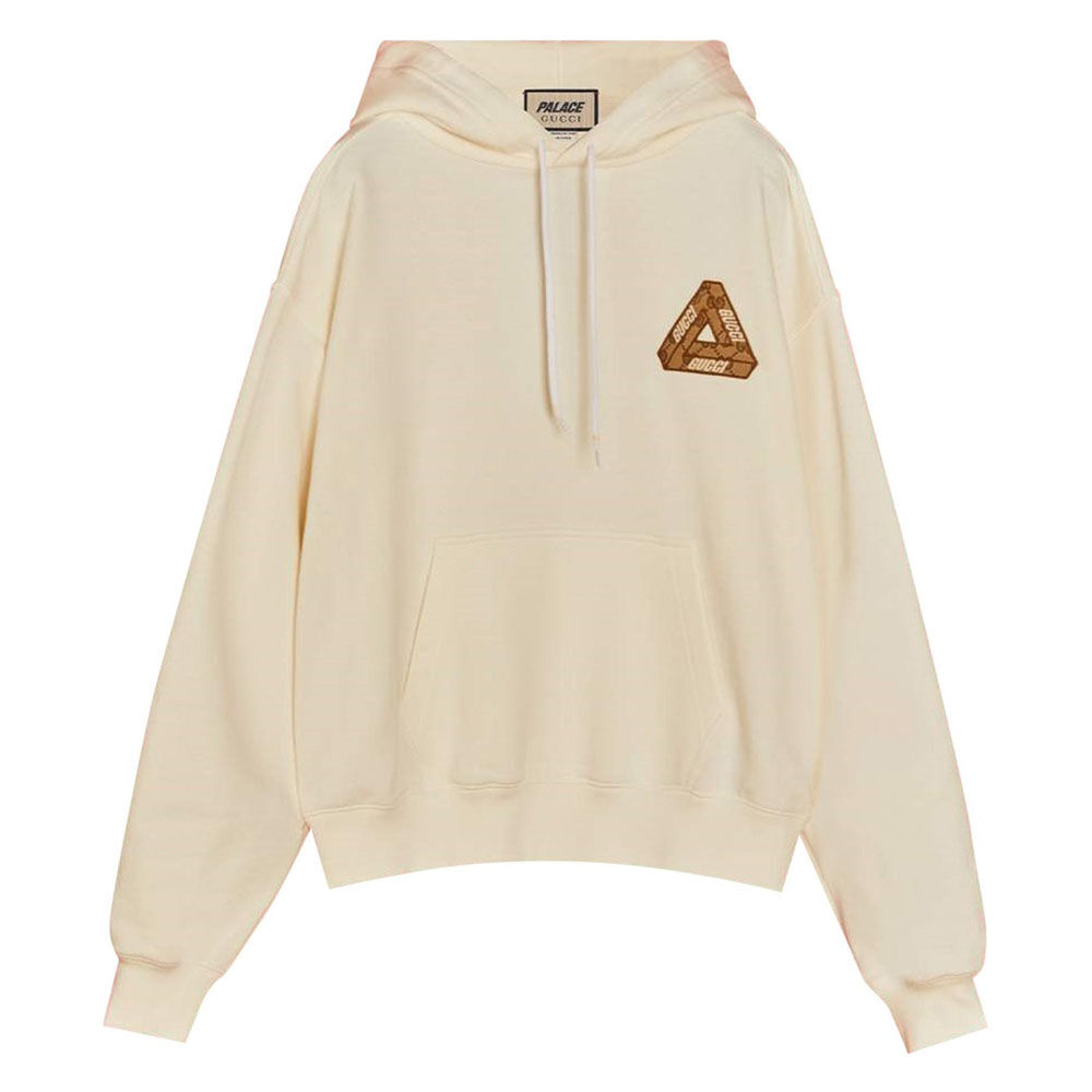 Худи Gucci x Palace With Triferg GG Patch, кремовый 720348 XJE1A 1043 | Cream фото 1