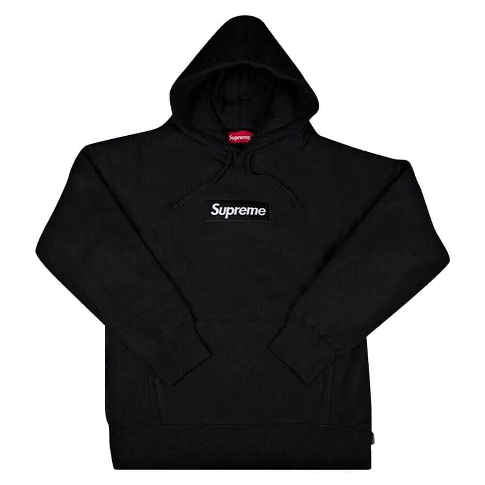 Толстовка Supreme Box Logo Hooded, чёрный FW16SW6 BLACK | Black фото 1