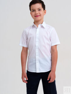 Сорочка текстильная для мальчиков (slim fit) School by PlayToday