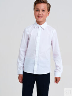 Сорочка текстильная для мальчиков (slim fit) School by PlayToday