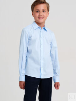 Сорочка текстильная для мальчиков (slim fit) School by PlayToday