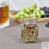 СТАКАН ДЛЯ ВИСКИ "ЮБИЛЕЙНЫЙ 60" ЛАТУННЫЙ Ренессанс фото 3