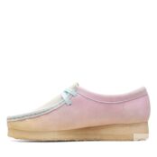 Женские полуботинки Clarks (Wallabee. 26165563), белые фото 5