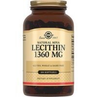 Solgar Lecithin 1360 mg - Натуральный соевый лецитин в капсулах, 100 шт