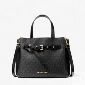 Сумка Michael Michael Kors Emilia Small Logo,  черный 35H0GU5S1B | black фото 2