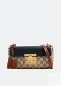 Сумка GUCCI Padlock mini shoulder bag, бежевый 735103KLQJG9785 | Beige фото 2