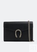 Сумка GUCCI Dionysus mini chain bag, черный 401231CAOGN8176 | Black фото 2