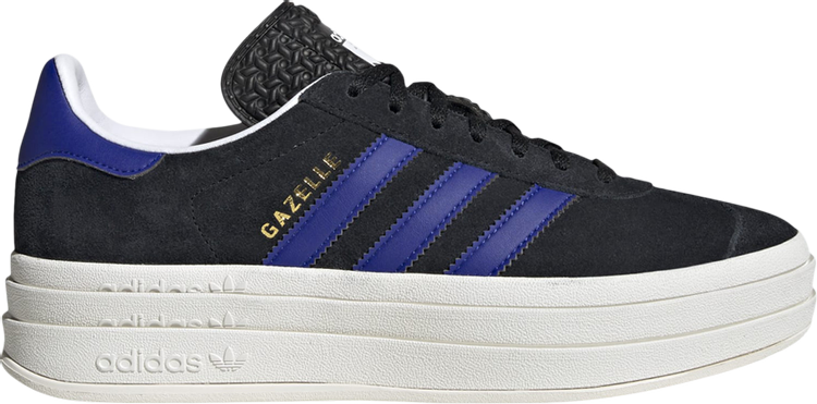 Кроссовки Adidas Wmns Gazelle Bold 'Black Lucid Blue', черный HQ4408 | Black фото 1