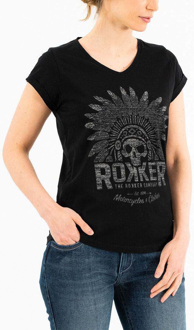 Футболка женская Rokker Indian Bonnet, черный 357581674 | Black фото 1