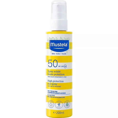 MUSTELA Водостойкий солнцезащитный спрей Sun Spray SPF50 200.0 MPL336278 фото 1