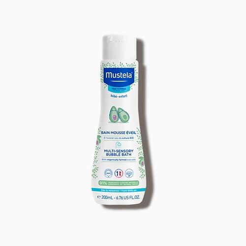 MUSTELA Детская пена для ванны с маслом авокадо Multi-sensory Bubble Bath 2 MPL336366 фото 1