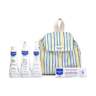 MUSTELA Набор для купания и ухода за кожей малыша Little Moments Polka Stri