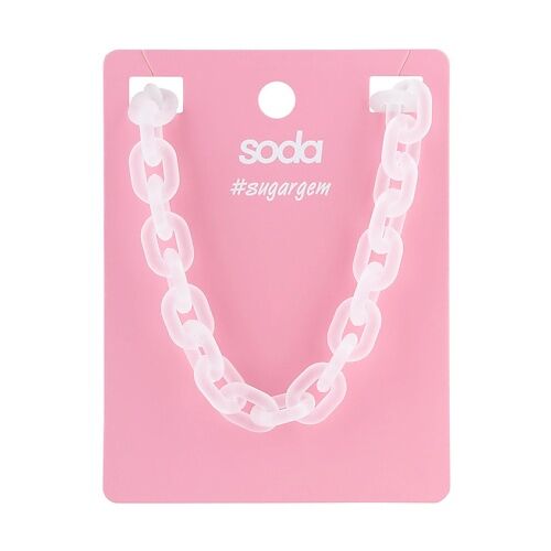 SODA Ожерелье TRANSPARENT CHAIN #sugargem SOD900002 фото 1