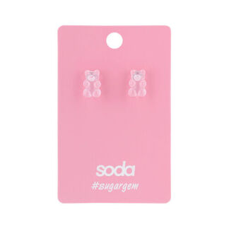 SODA Серьги PINK BEAR #sugargem