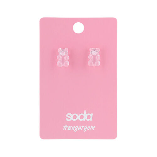 SODA Серьги PINK BEAR #sugargem SOD900003 фото 1