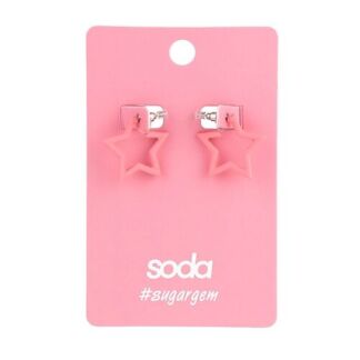 SODA Серьги PINK STARS #sugargem