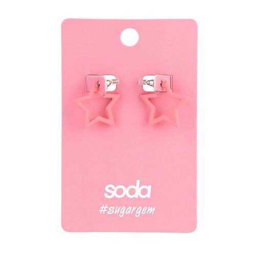 SODA Серьги PINK STARS #sugargem SOD900050 фото 1