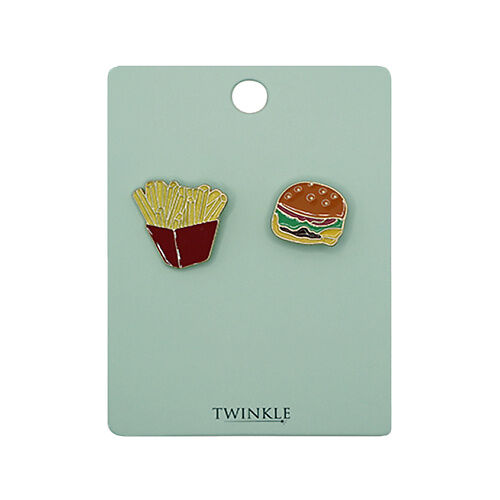 TWINKLE Броши 2 шт. Burger + Fries LTA020193 фото 1