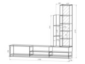 Стенка с МДФ-фасадами в гостиную фабрики Стиль Дельта 1 s10109 фото 2