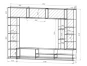 Стенка с МДФ-фасадами в гостиную фабрики Стиль Дельта 5 s10113 фото 2