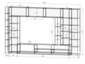 Стенка с МДФ-фасадами в гостиную фабрики Стиль Дельта 7 s10115 фото 2