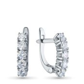 Серьги из белого золота э4712сг10161600_white ЭПЛ Даймонд э4712сг10161600_w 8700000574670 фото 1