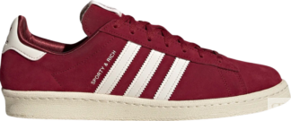 Кроссовки Adidas Sporty & Rich x Campus 80s 'Collegiate Burgundy', красный