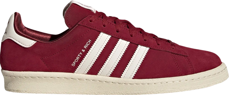 Кроссовки Adidas Sporty & Rich x Campus 80s 'Collegiate Burgundy', красный HQ6074 | Red фото 1