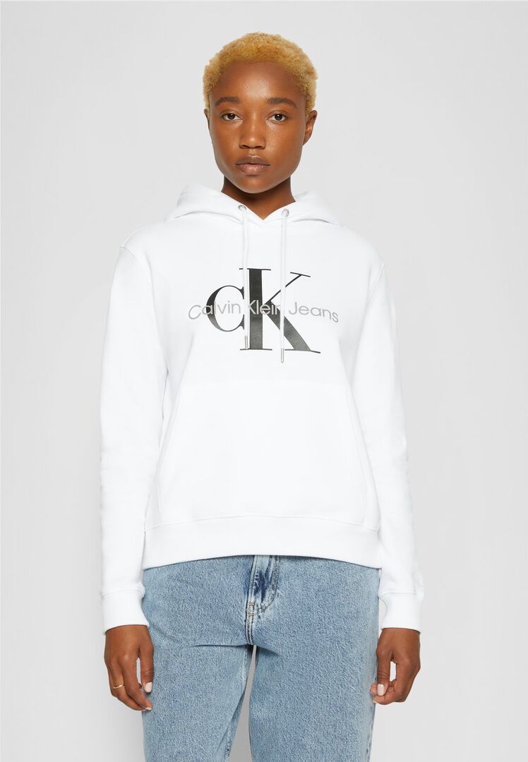 Толстовка с капюшоном Calvin Klein Jeans, белый C1821J0AH-A11 | biały фото 1