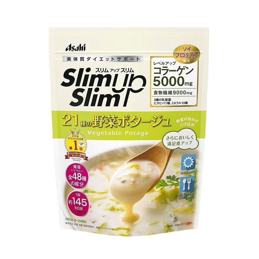 Диетический овощной суп-пюре Asahi Slim Up Slim Vegetable Potage Soup фото 1