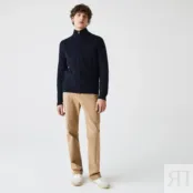 Мужской шерстяной кардиган Lacoste на молнии фото 5