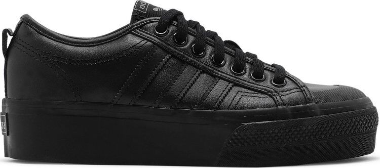 Кроссовки Adidas Wmns Nizza Platform 'Triple Black', черный FW0266 | Black фото 1