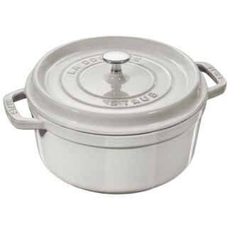 Кокот круглый, 3,8 л, 24 см, белый трюфель, La Cocotte, Staub Staub