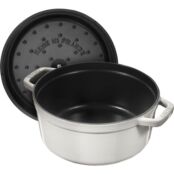 Кокот круглый, 3,8 л, 24 см, белый трюфель, La Cocotte, Staub Staub 11024107 фото 4