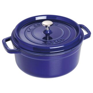 Кокот круглый, 3,8 л, 24 см, темно-синий, La Cocotte, Staub Staub